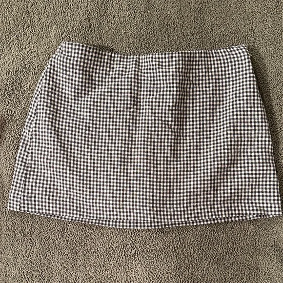 Abercrombie Black and White Gingham Sleeveless Top and Skirt Set XS new w/o tags - Picture 4 of 5